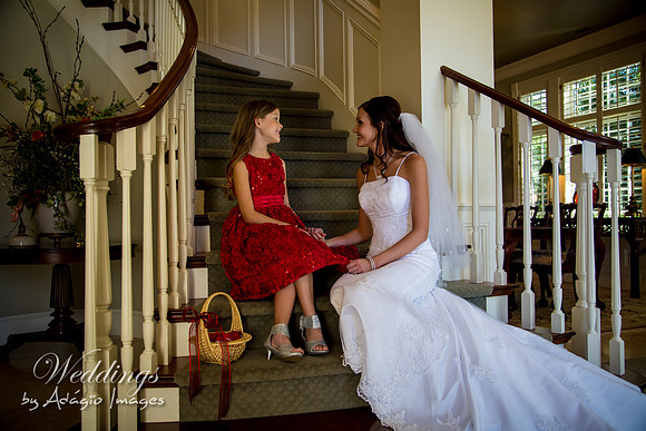 Crystal & Sam - Bride & Flowergirl