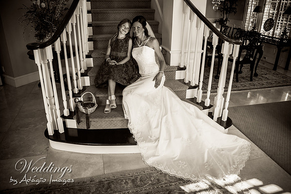 Crystal & Sam - Bride & Flowergirl