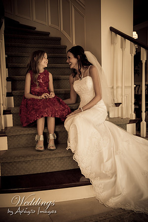 Crystal & Sam - Bride & Flowergirl