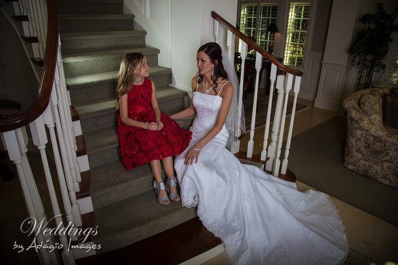 Crystal & Sam - Bride & Flowergirl