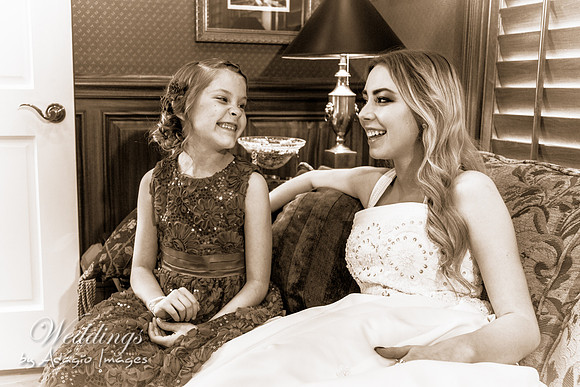 Anastasia & Sam - Bride & Flowergirl
