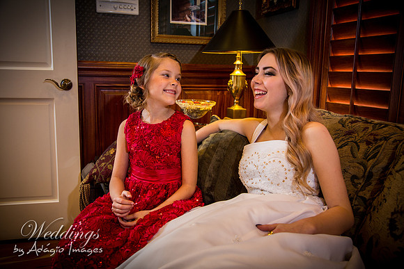 Anastasia & Sam - Bride & Flowergirl