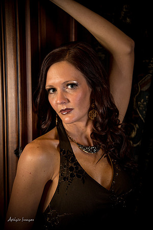 Crystal - Tall, dark dress, and gorgeous!