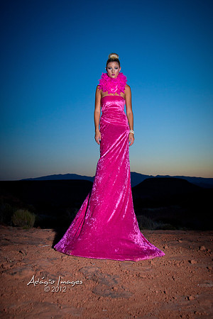 Morgan on a pedestal